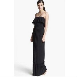 Strapless maxi